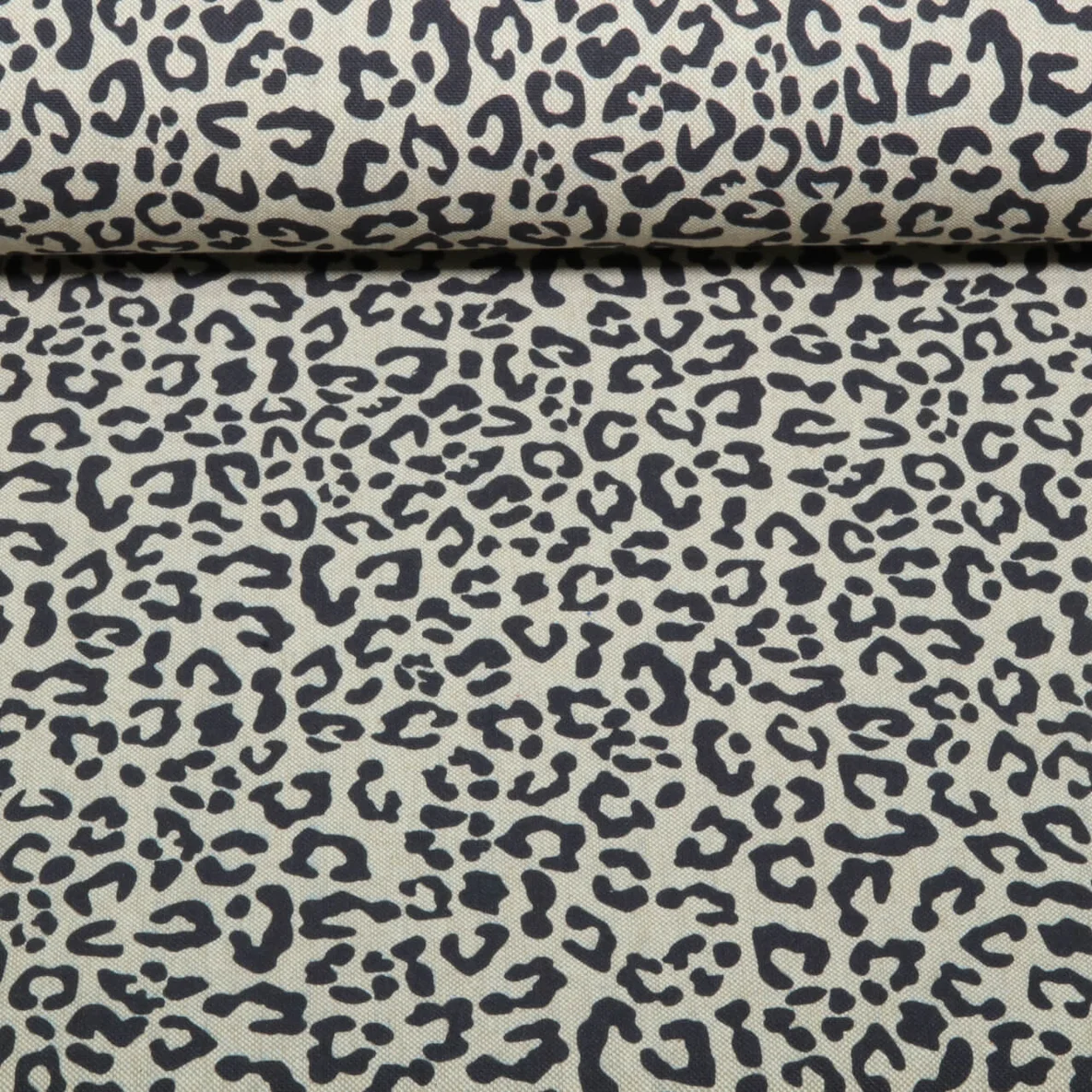Nachhaltiger Canvas Digitaldruck Leinenlook Leo Sand
