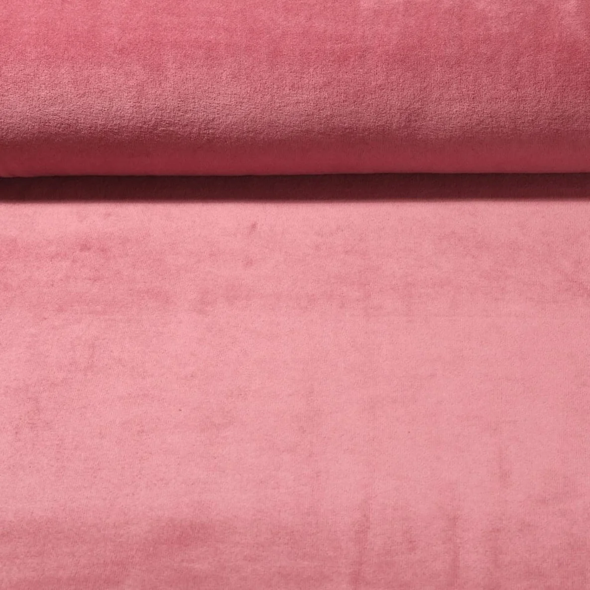Nickistoff Velours Uni Altpink