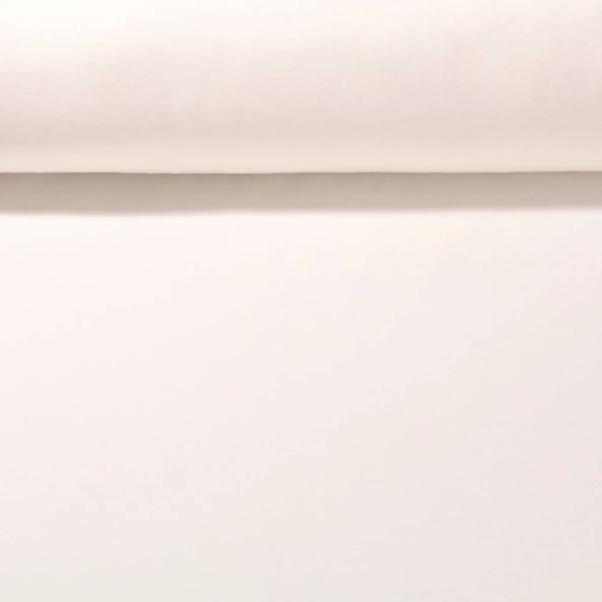 Nickistoff Velours Uni Ecru