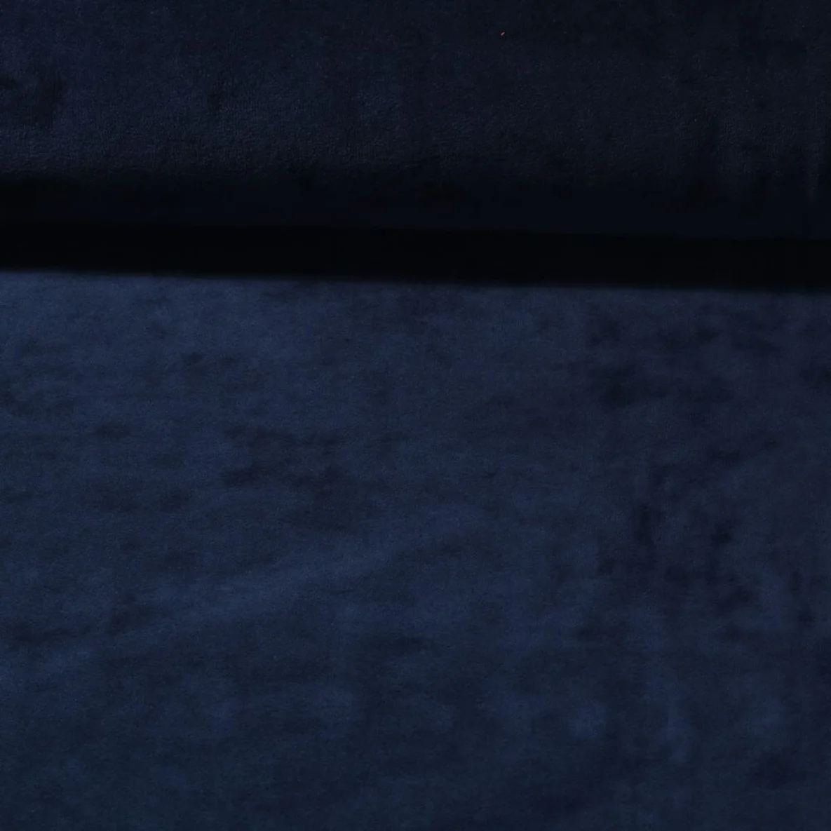 Nickistoff Velours Uni Navy
