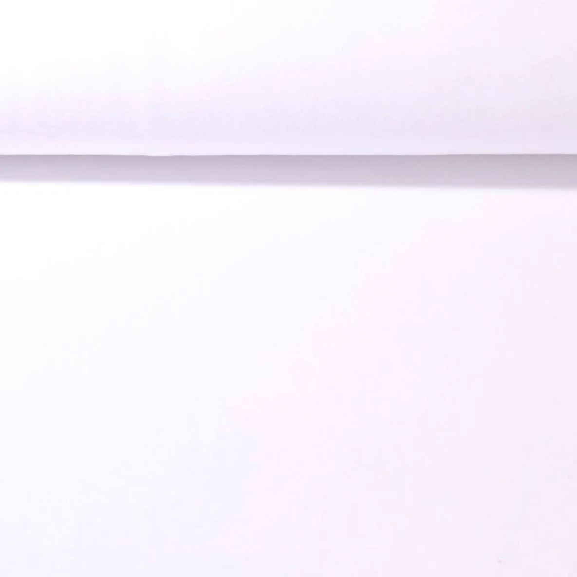 Nickistoff Velours Uni Weiß