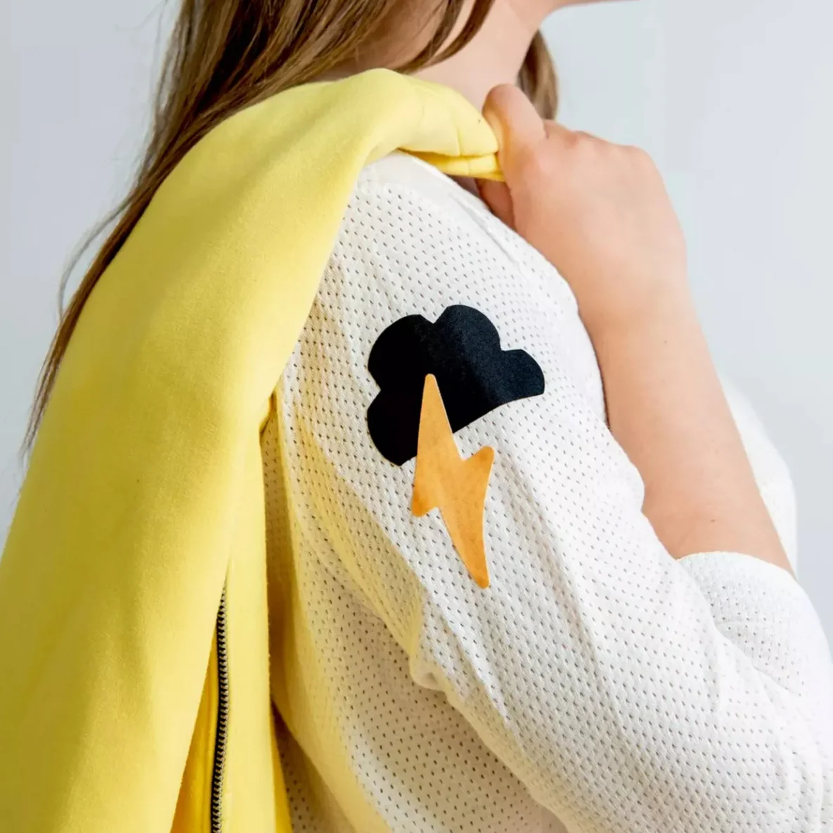 PRYM Rub-on Patch STRETCH Design 3 Stück Wolke Blitz