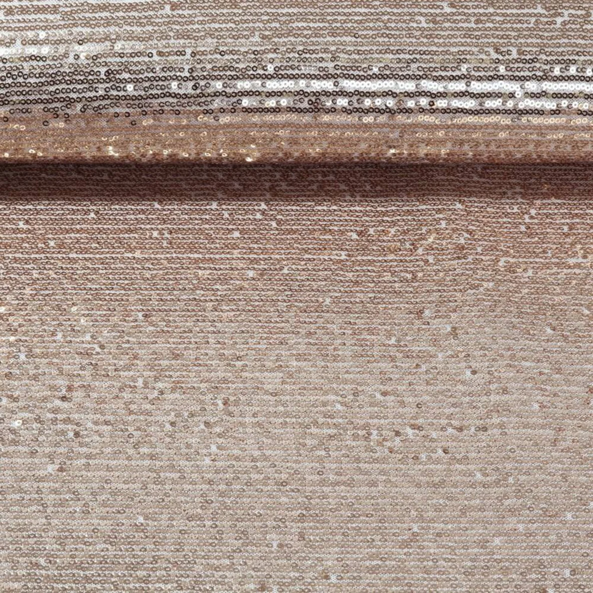 Paillettenstoff Gold