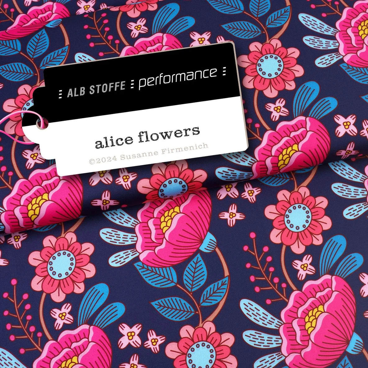Performance Jersey "Alice Flowers" Navy