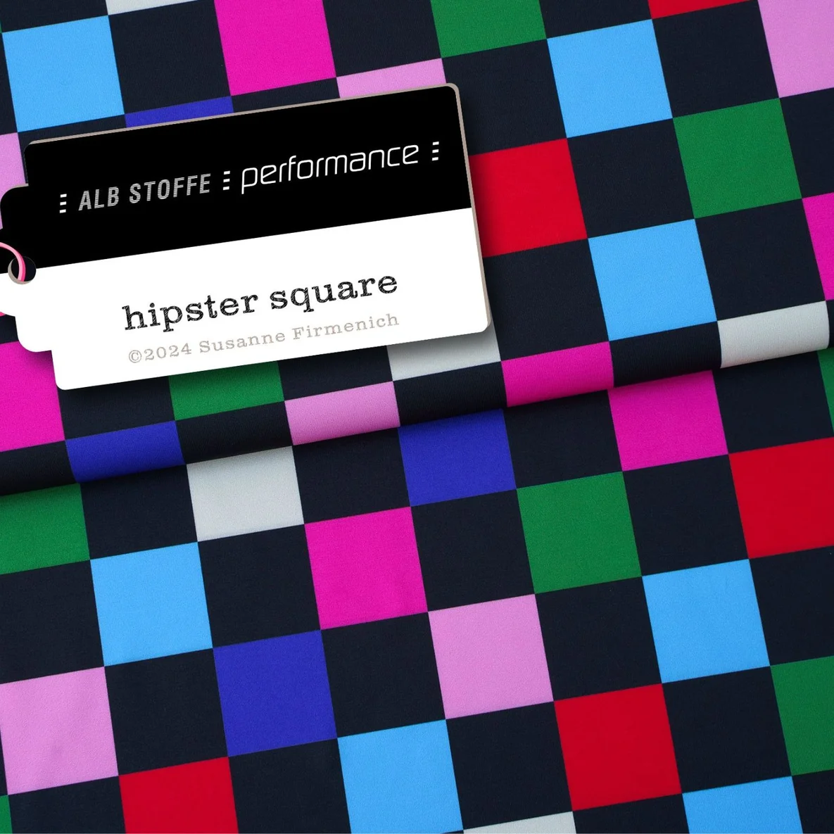 Performance Jersey "Hipster Square" Schwarz