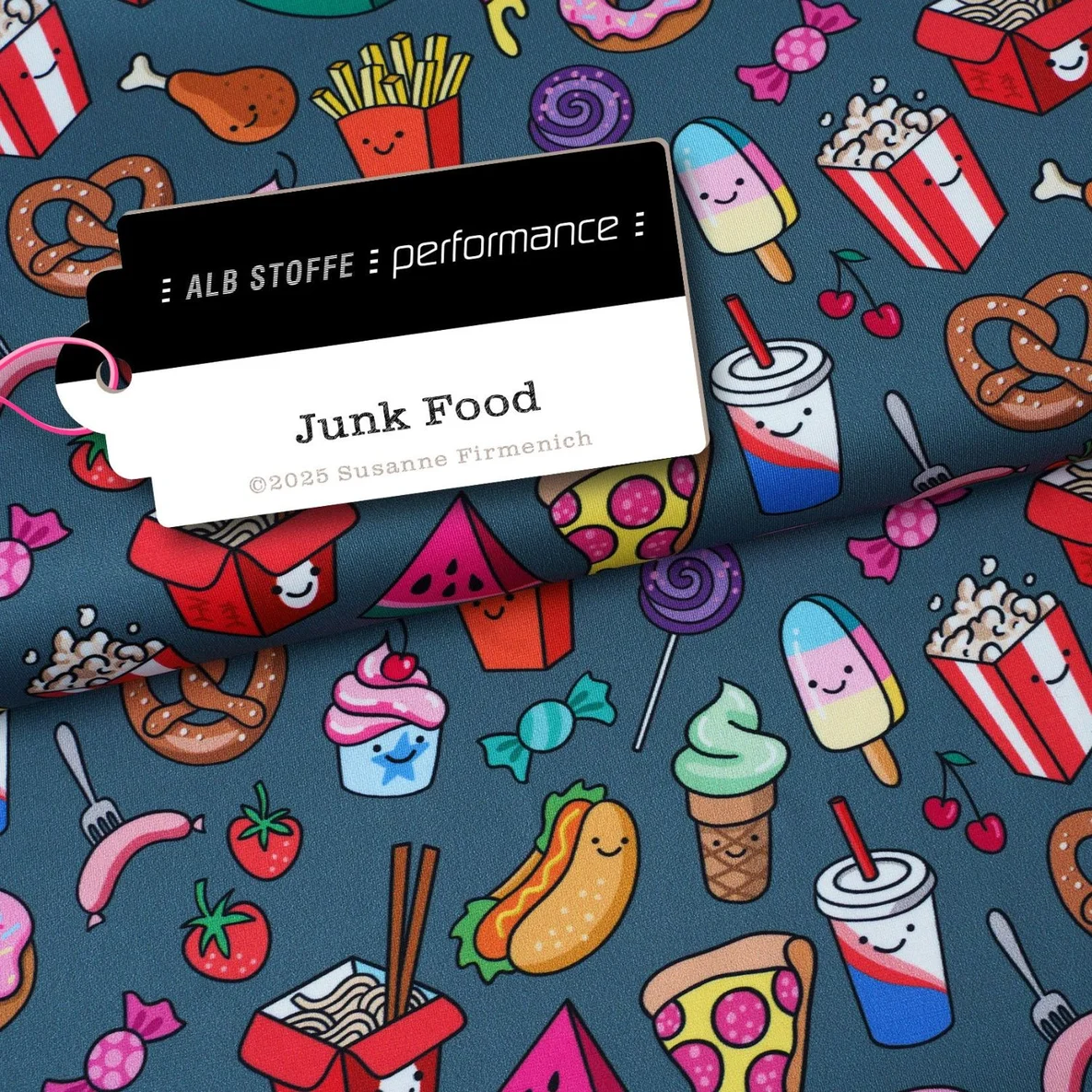 Performance Jersey "Junk Food" Anthrazit