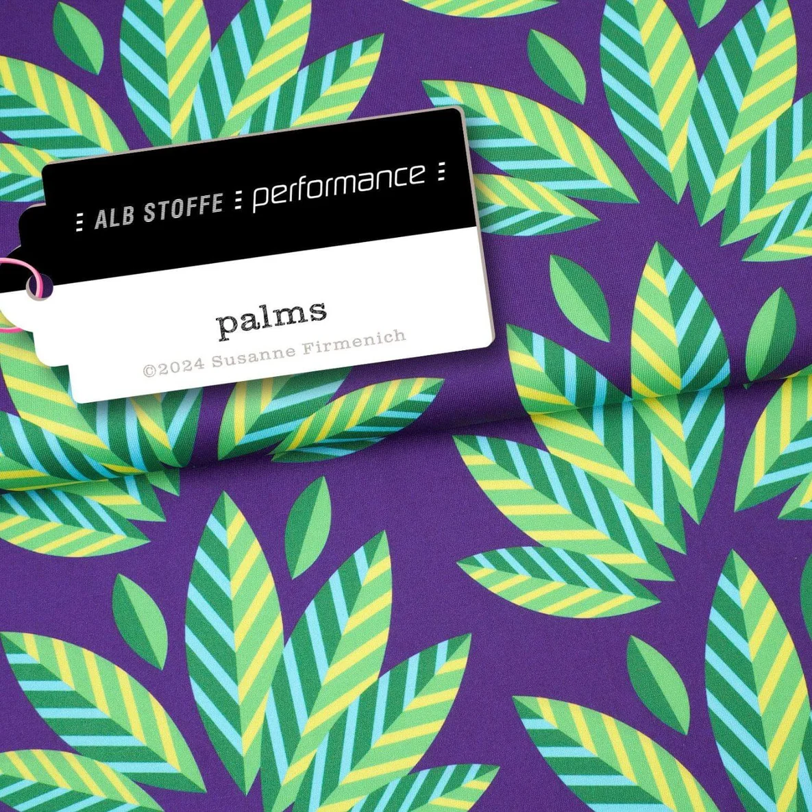Performance Jersey "Palms" Lila