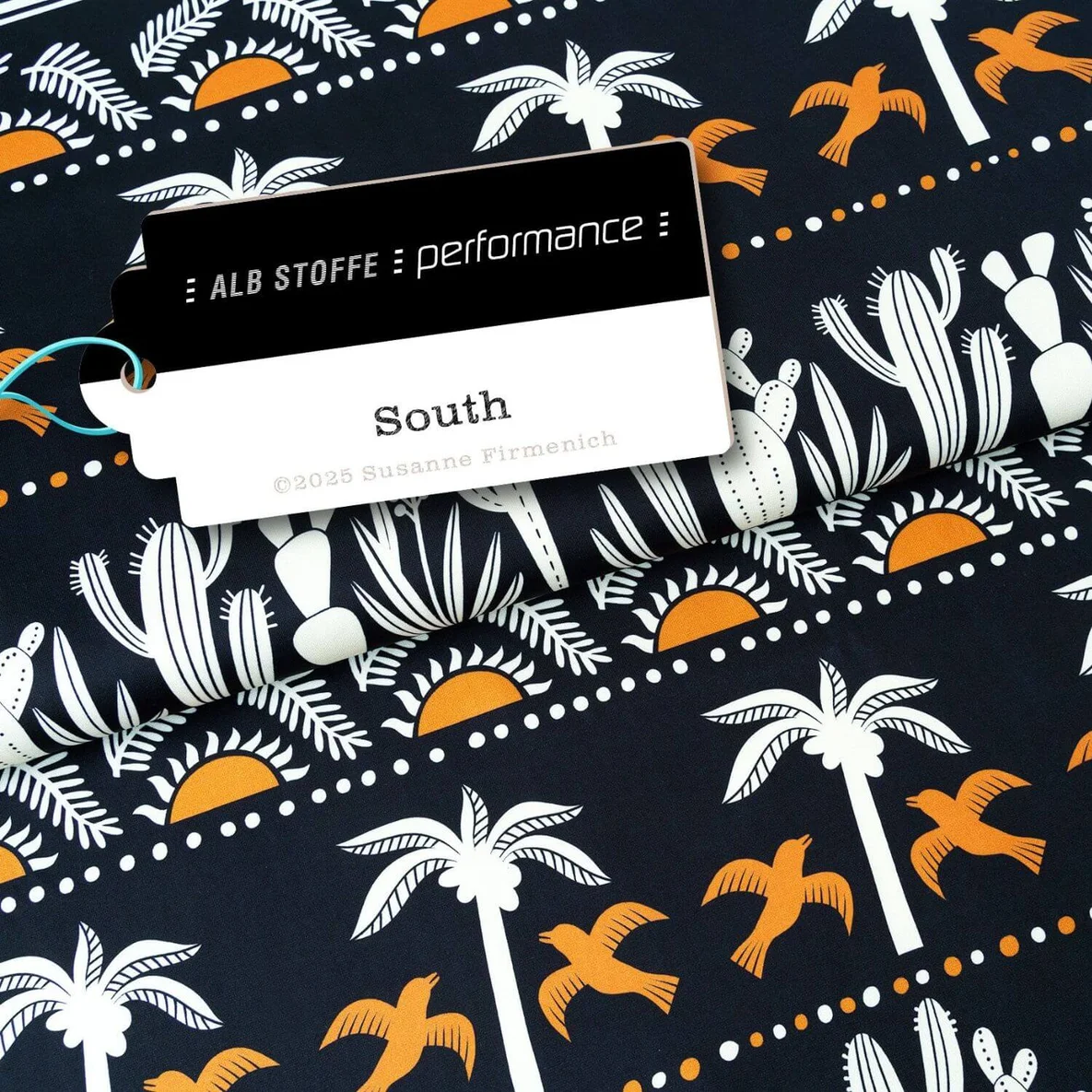 Performance Jersey "South" Schwarz