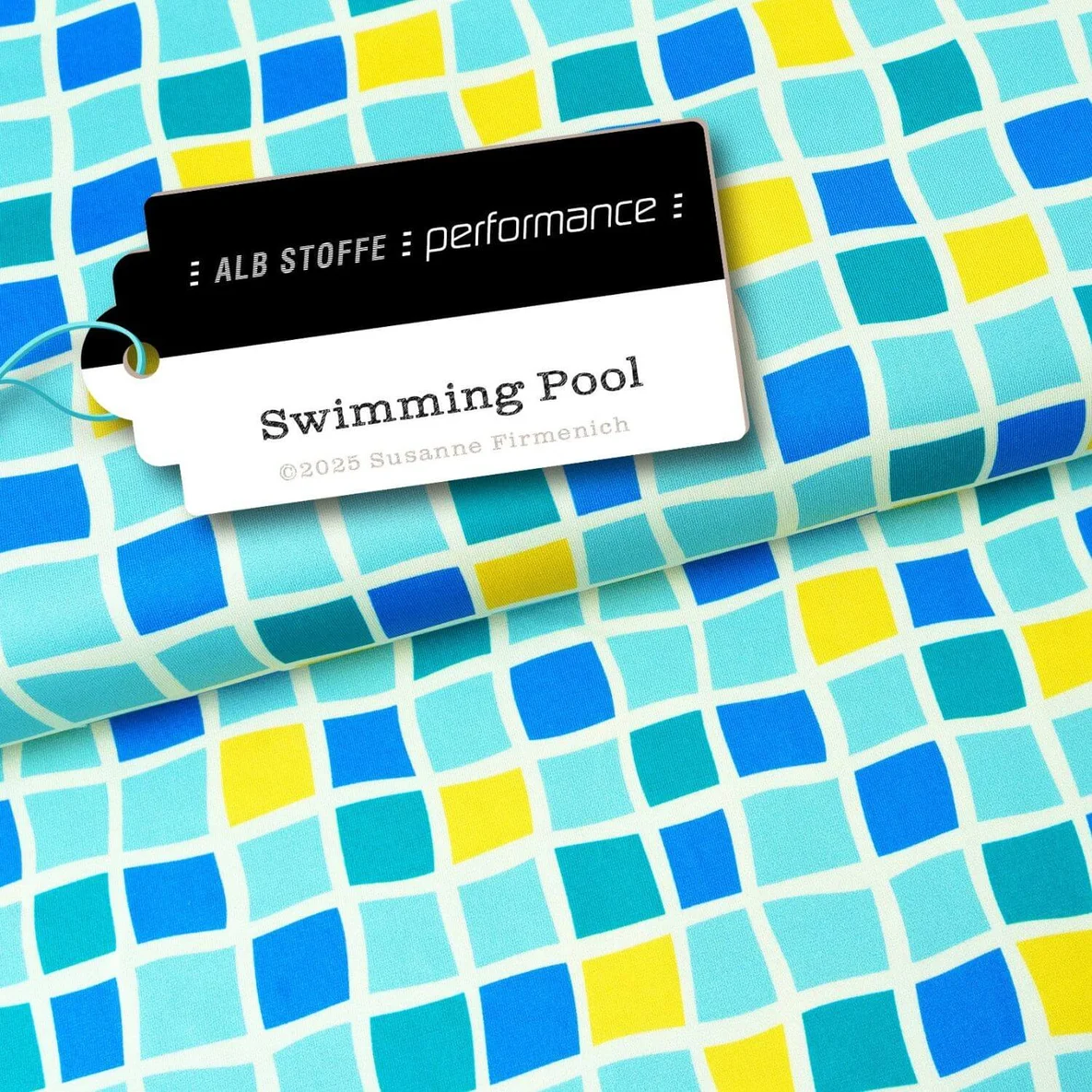 Performance Jersey "Swimming Pool" Mint Gelb