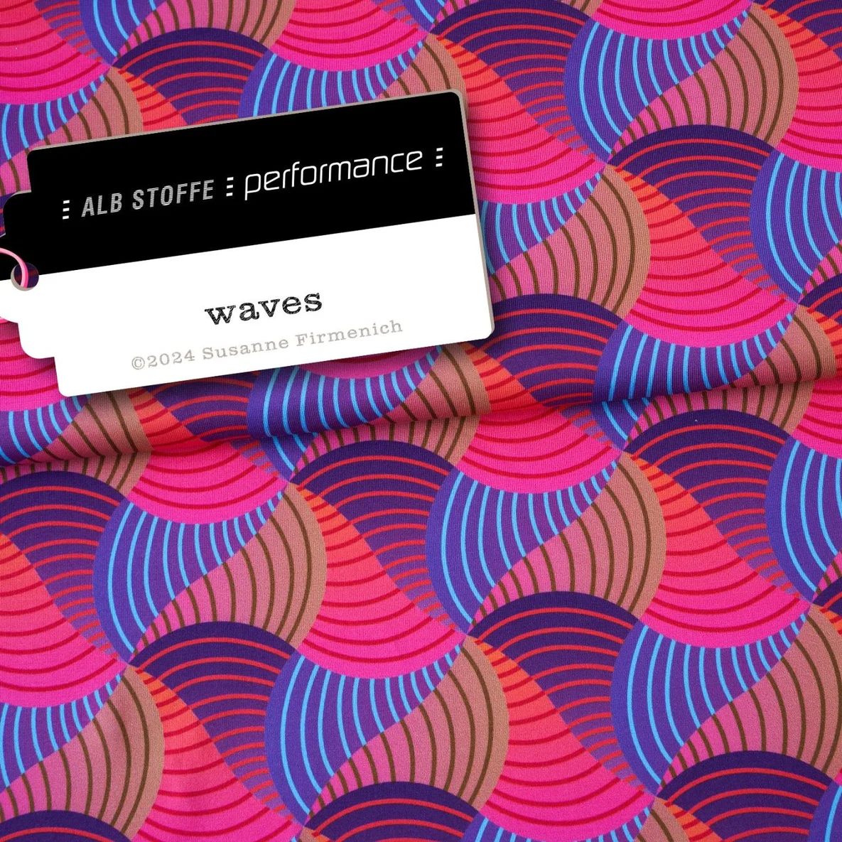 Performance Jersey "Waves" Pink