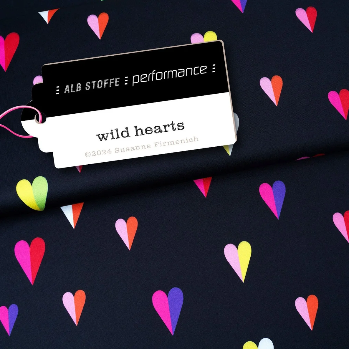 Performance Jersey "Wild Hearts" Schwarz
