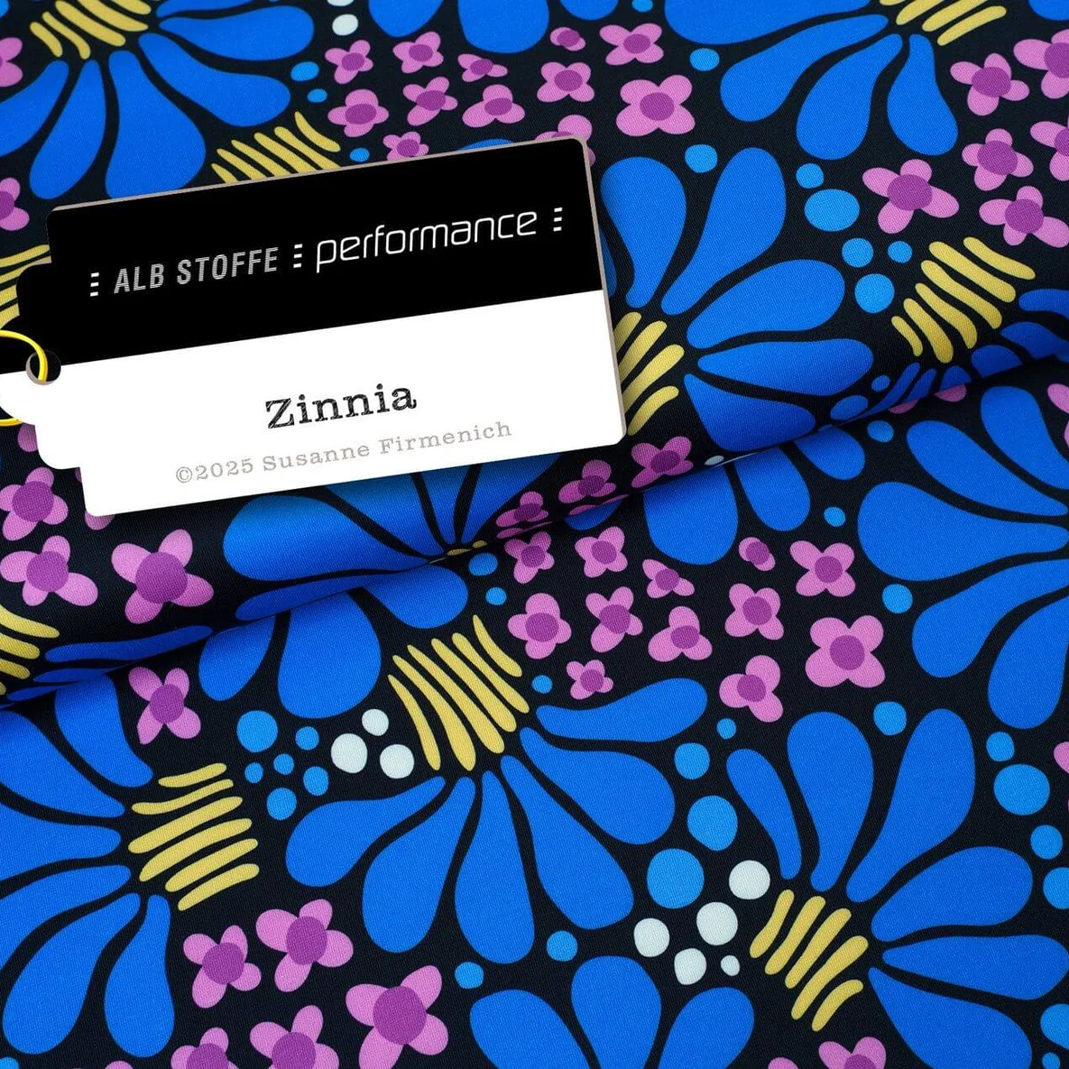 Performance Jersey "Zinnia" Blau Schwarz