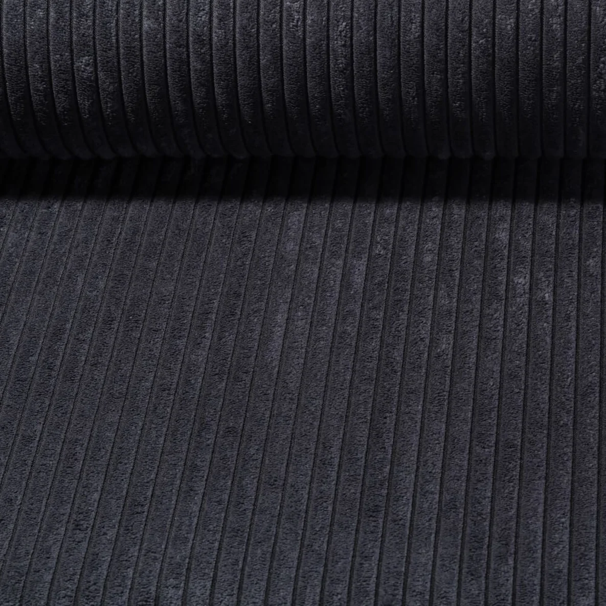 Polsterstoff Breitcord 10mm Roy Anthrazit