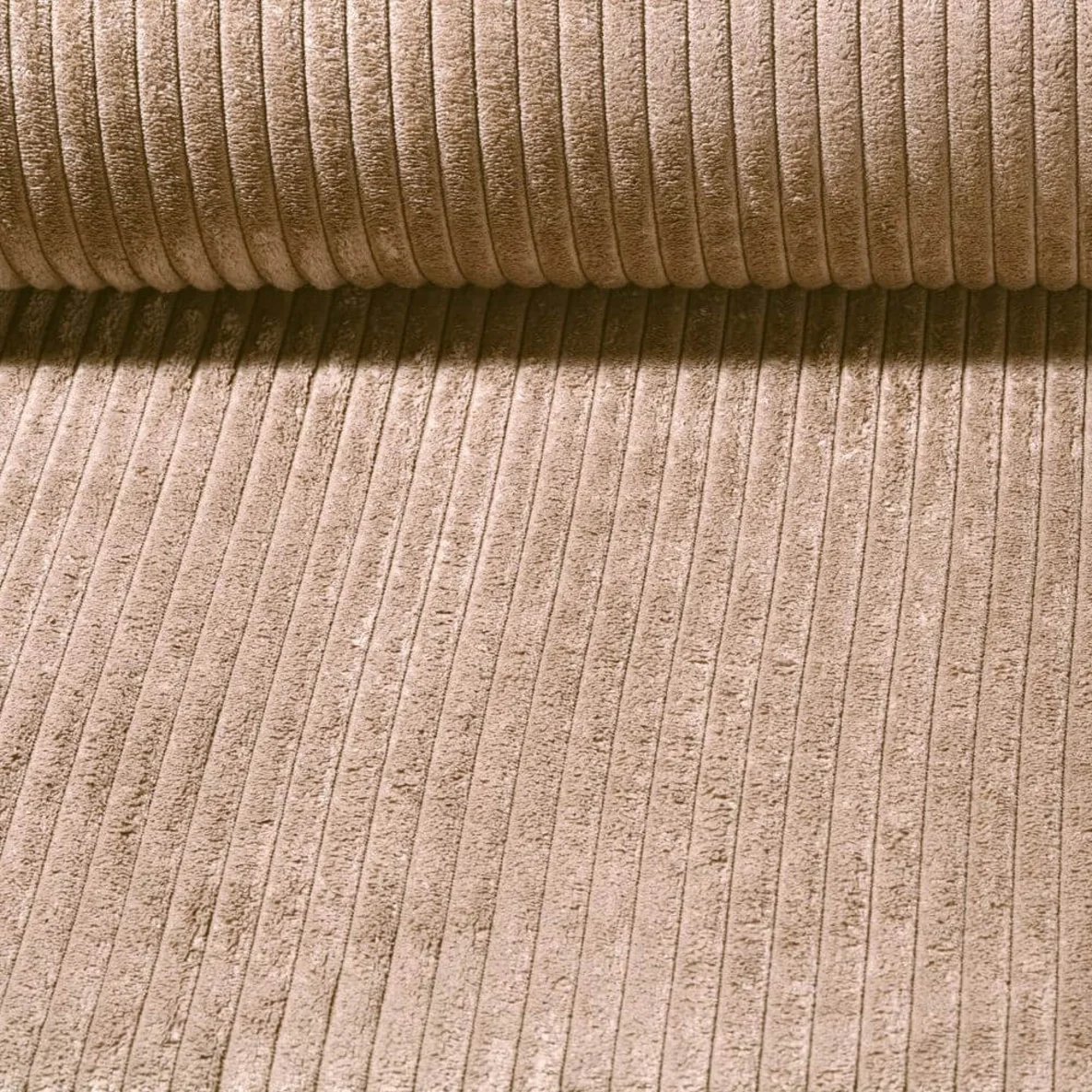 Polsterstoff Breitcord 10mm Roy Caramellbraun