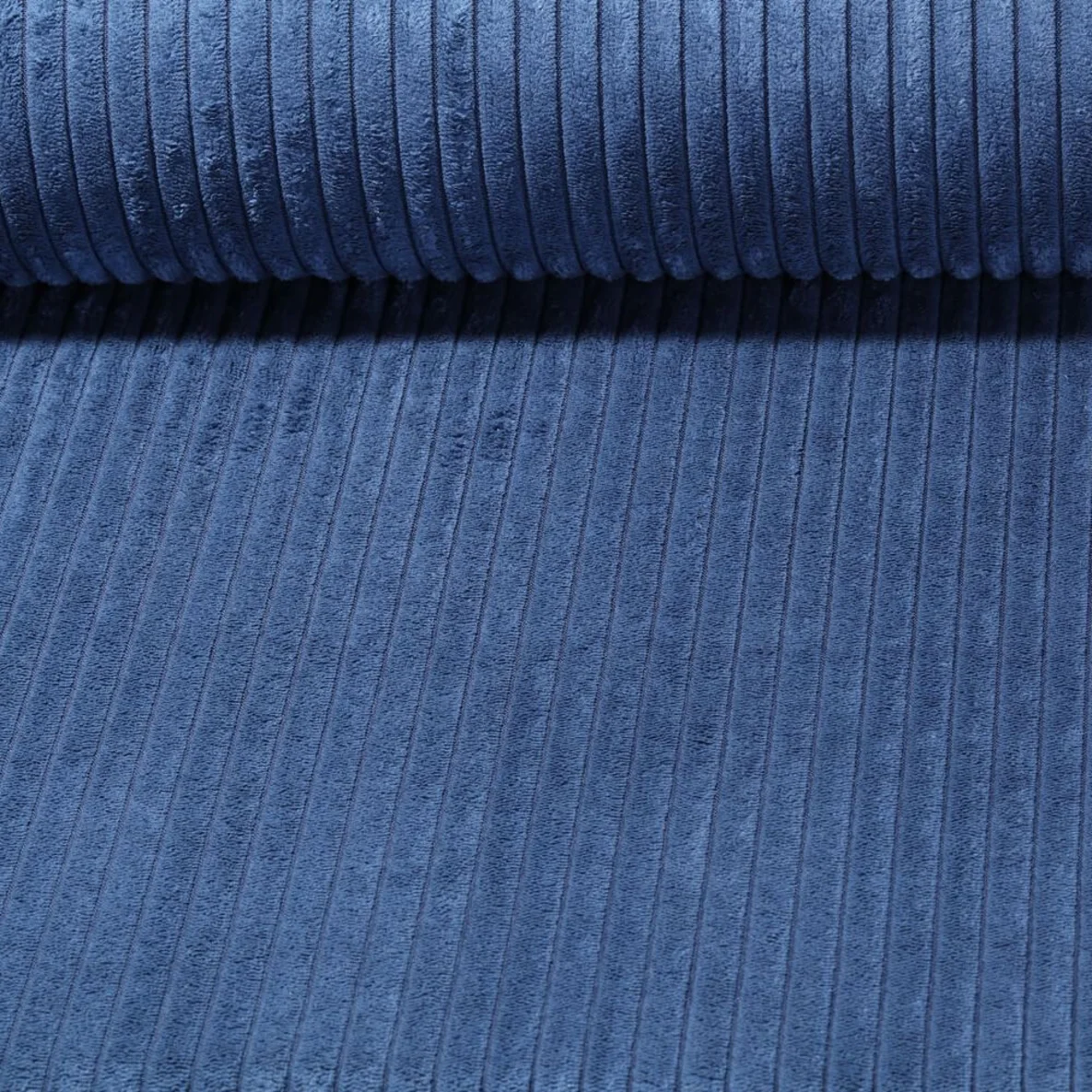 Polsterstoff Breitcord 10mm Roy Denimblau