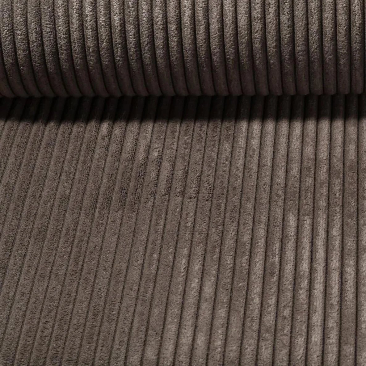 Polsterstoff Breitcord 10mm Roy Schokobraun