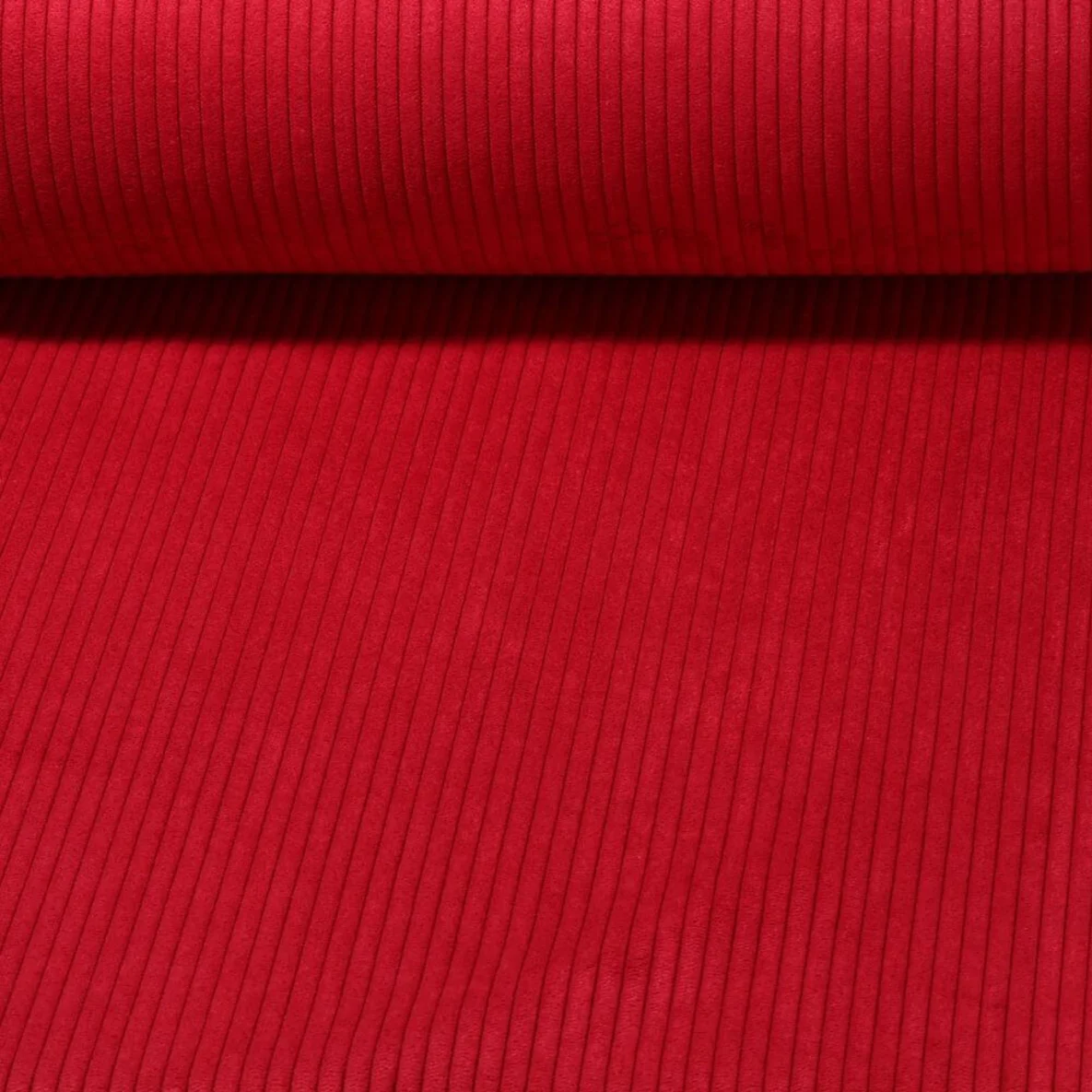 Polsterstoff Breitcord 5mm Keely Rot