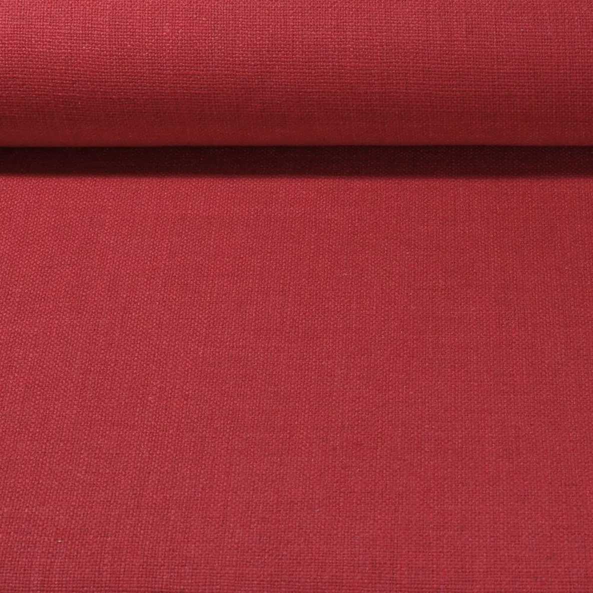 Polsterstoff "June" Uni Himbeerrot Melange