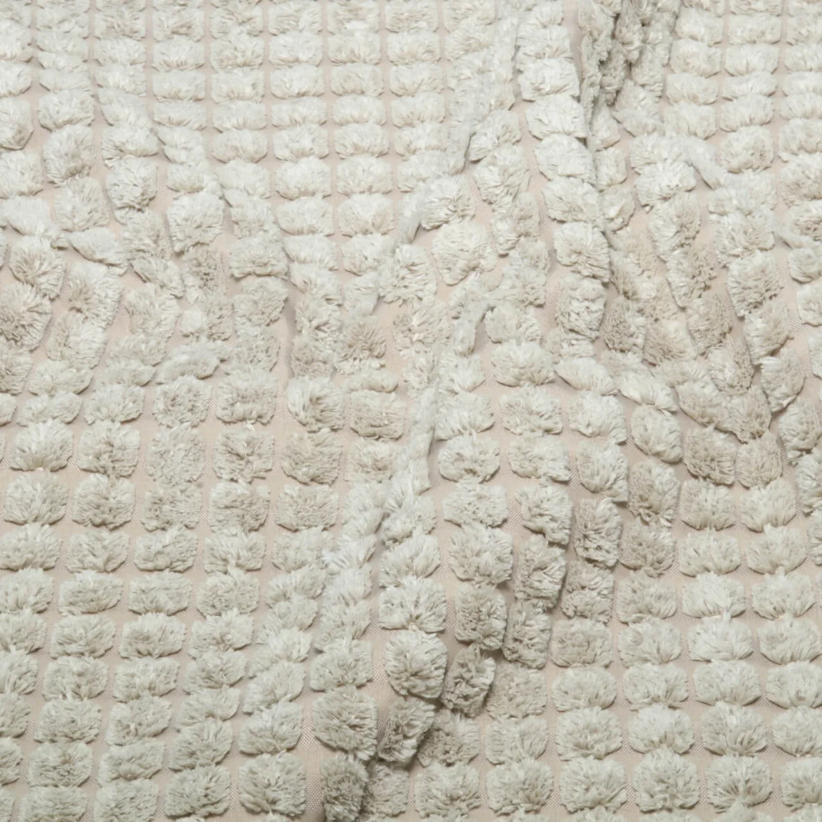Polsterstoff Noppen-Struktur Uni Beige