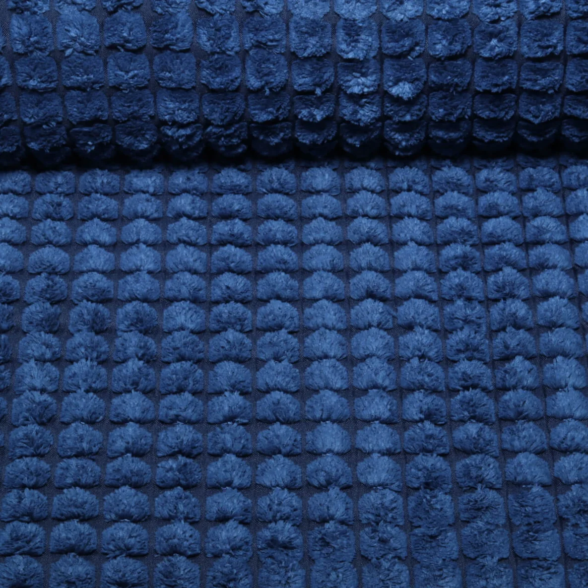 Polsterstoff Noppen-Struktur Uni Royalblau
