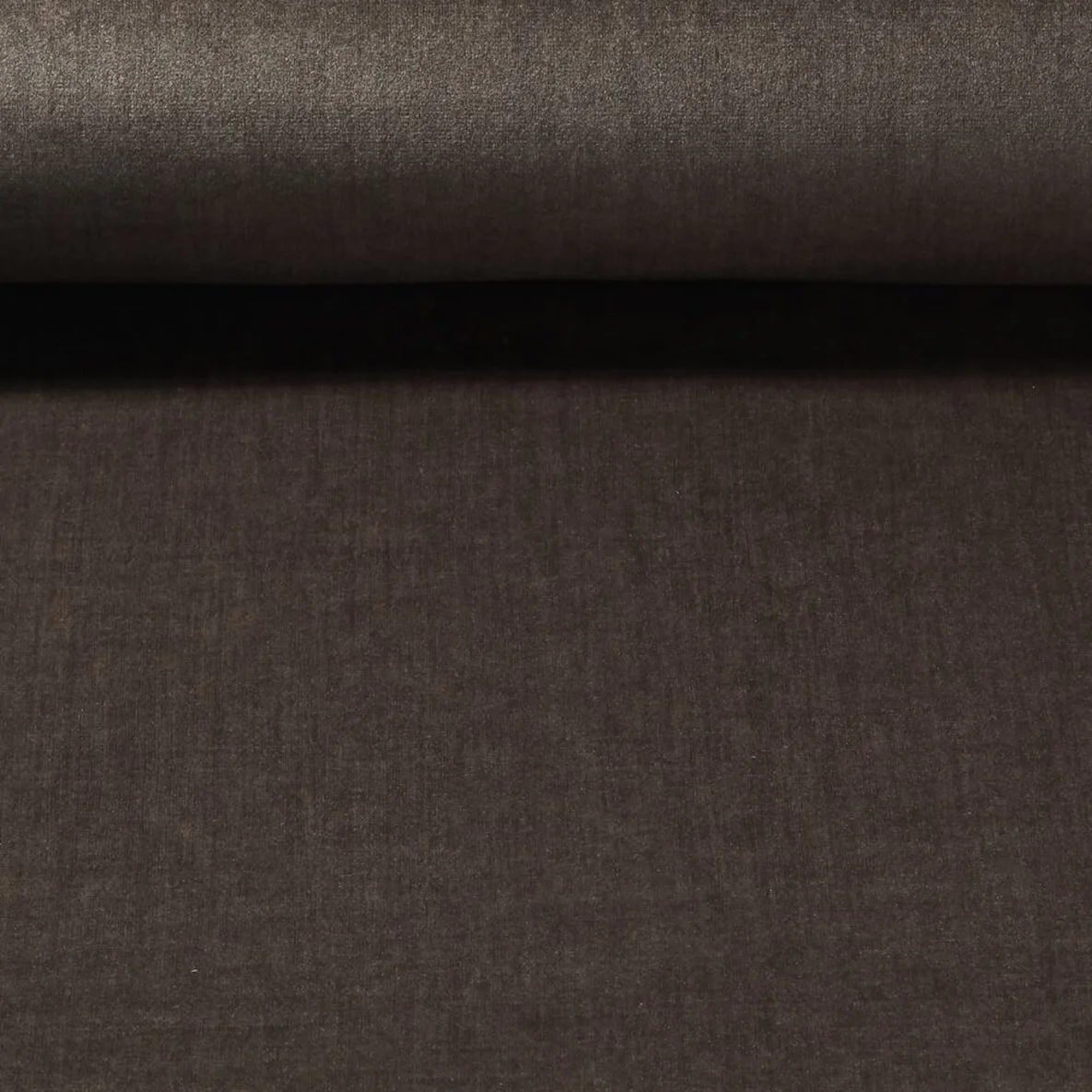 Polsterstoff Samt "Louise"  Uni Schokobraun