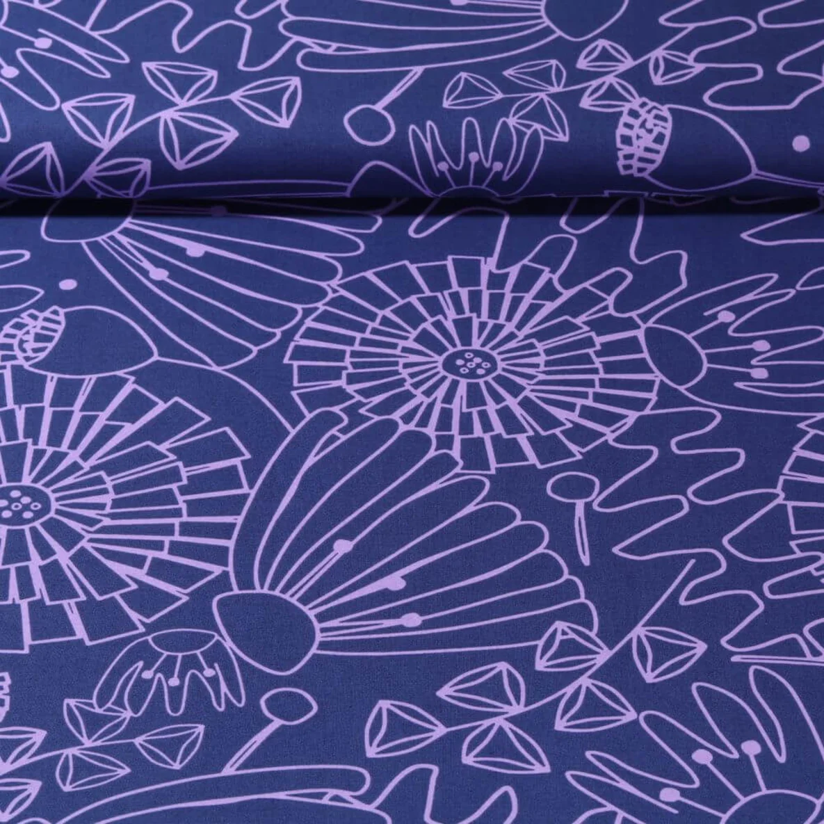 Popeline "Eden" Navy