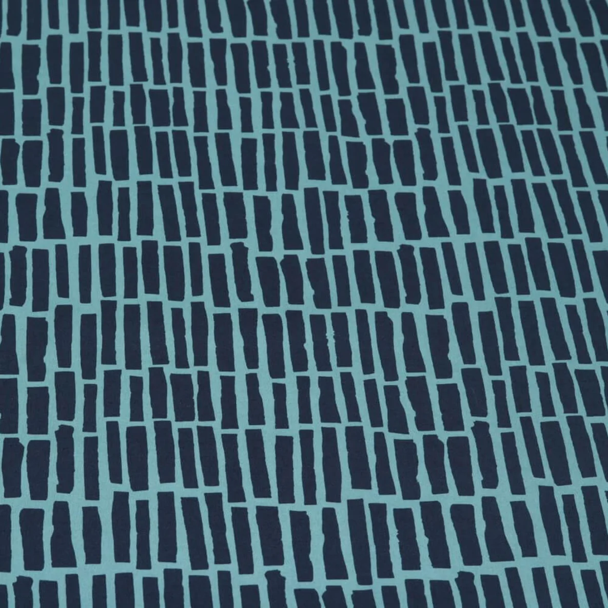 Popeline Stäbe Kombistoff Bleu