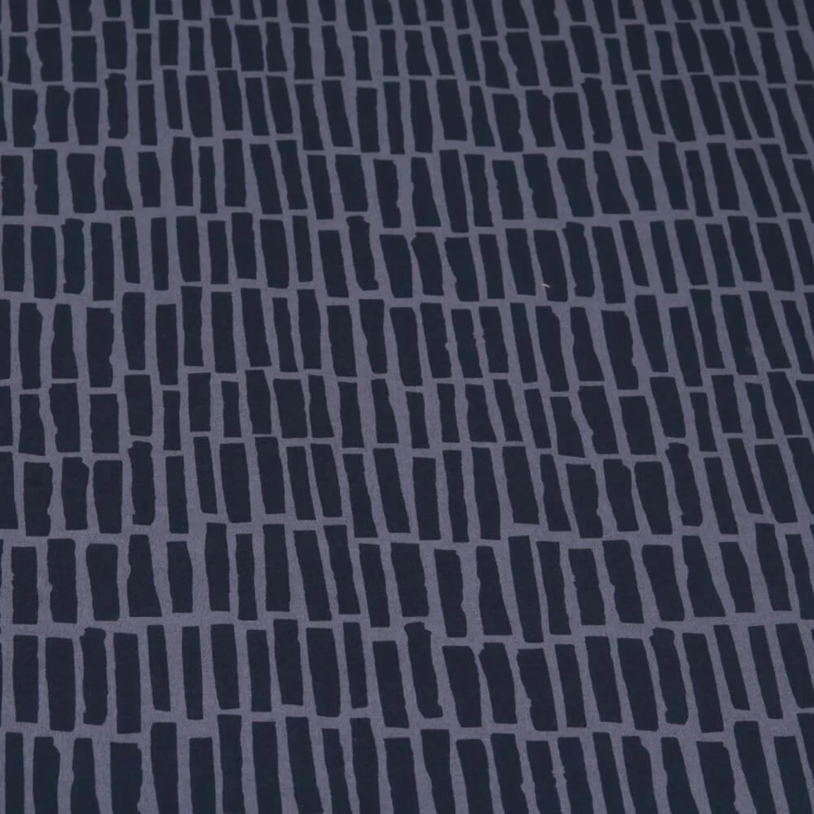 Popeline Stäbe Kombistoff Navy