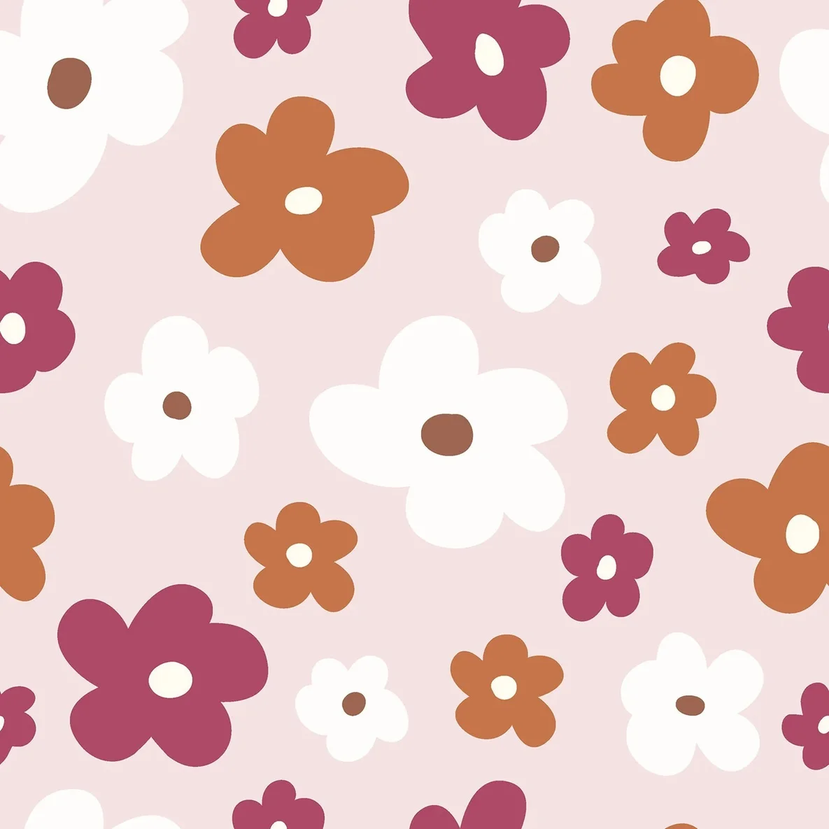 Regenjackenstoff Aqua Protect Bunte Blumen Rosa
