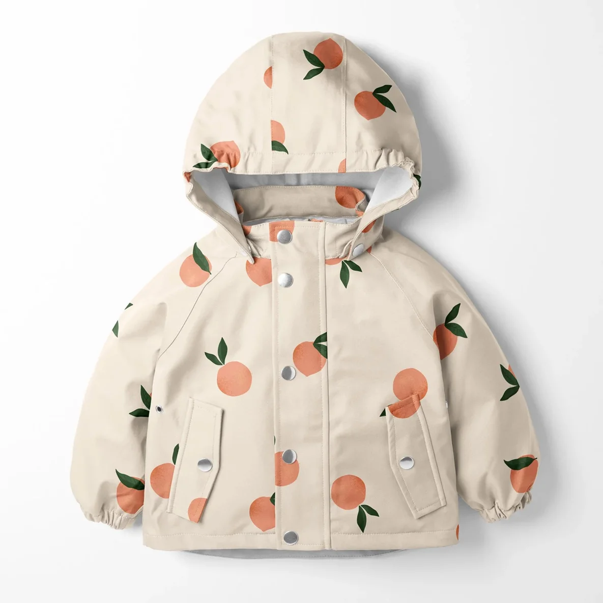 Regenjackenstoff Aqua Protect Früchte Hellorange
