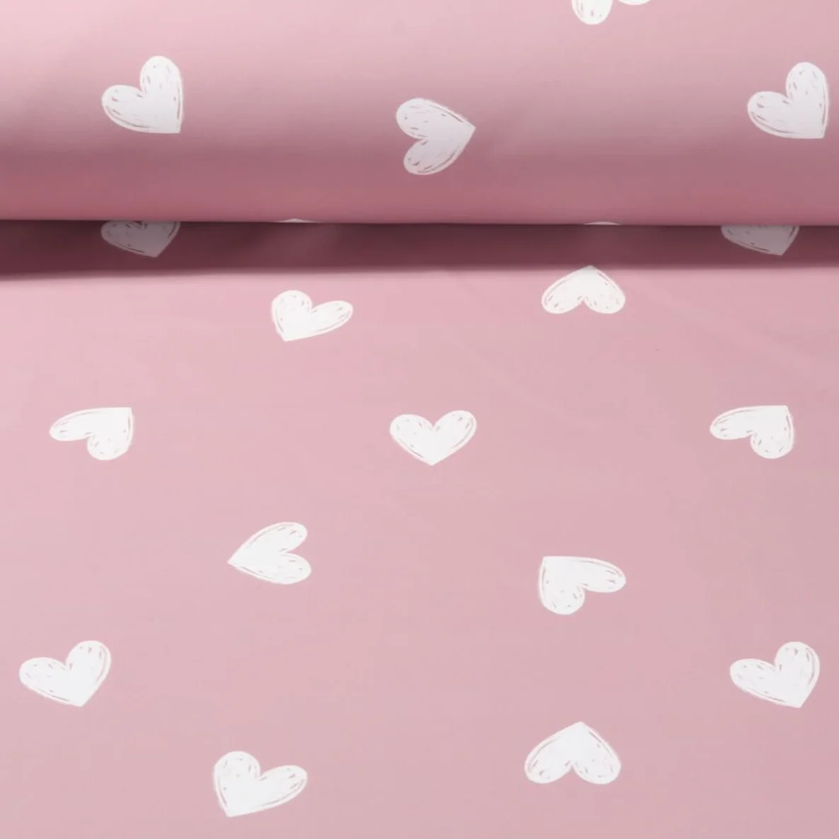 Regenjackenstoff Aqua Protect Herzen Rosa