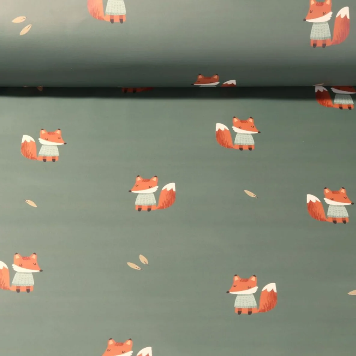 Regenjackenstoff Aqua Protect Kleiner Fuchs Grün