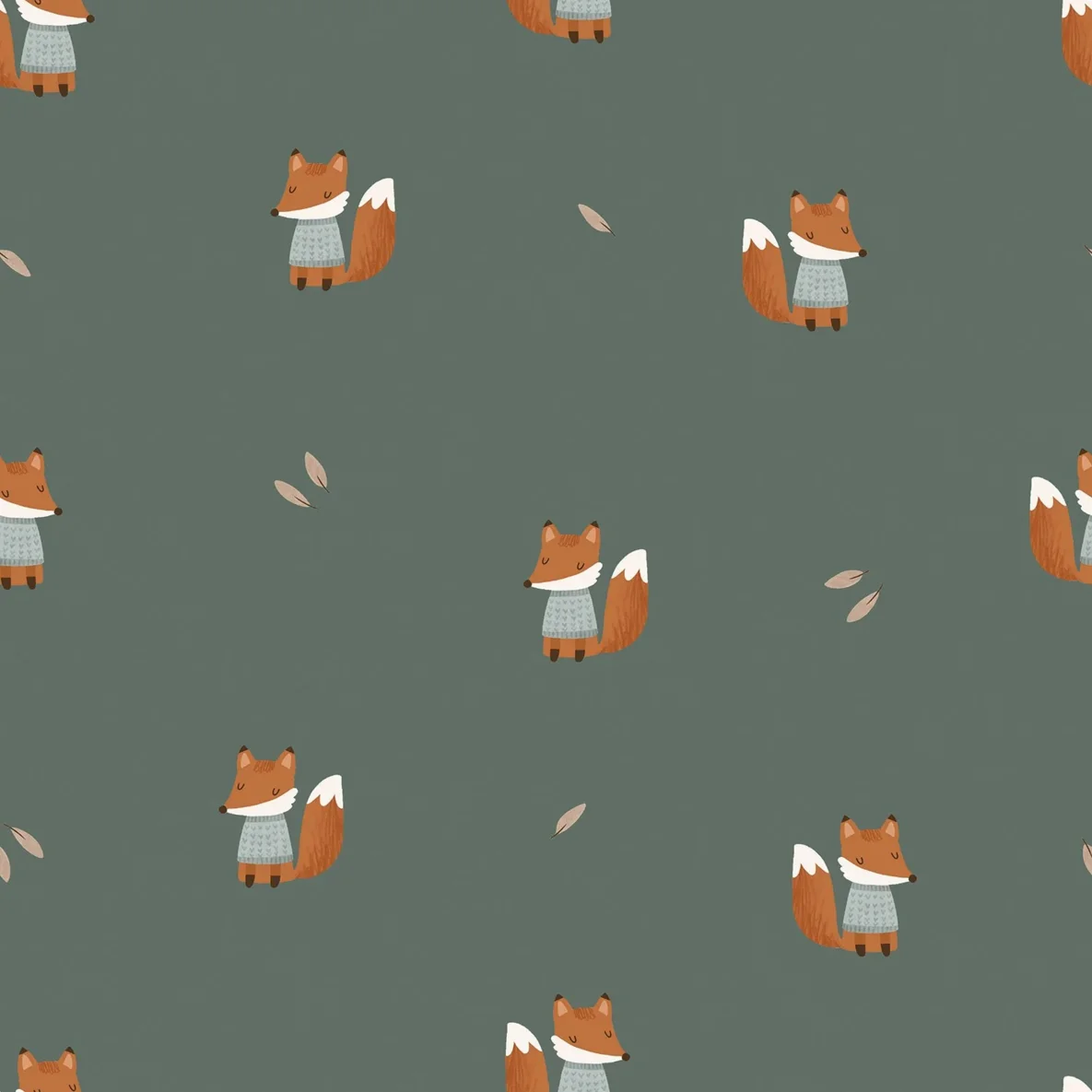 Regenjackenstoff Aqua Protect Kleiner Fuchs Grün
