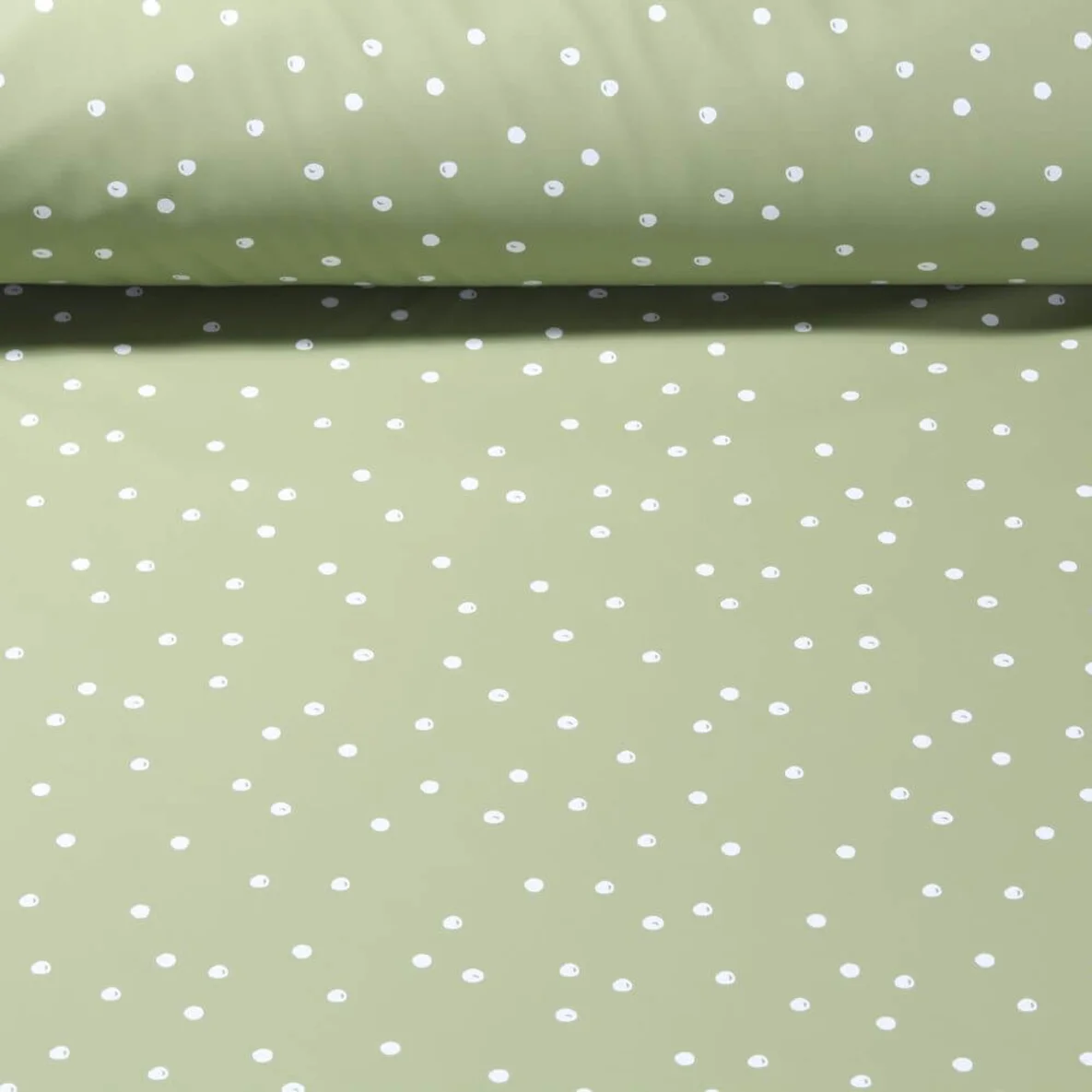 Regenjackenstoff Aqua Protect  Punkte Grün