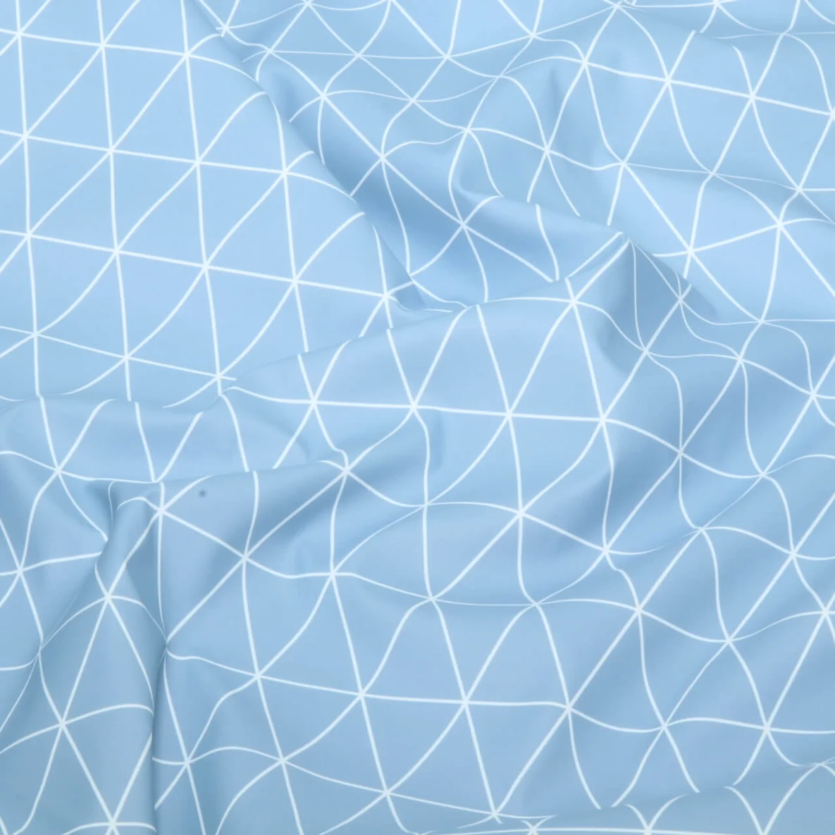 Regenjackenstoff Aqua Protect Rauten Hellblau