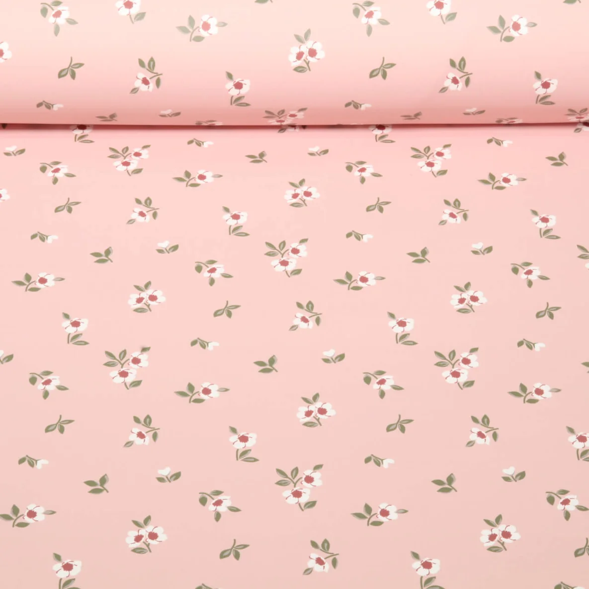 Regenjackenstoff Aqua Protect Streublumen Rosa