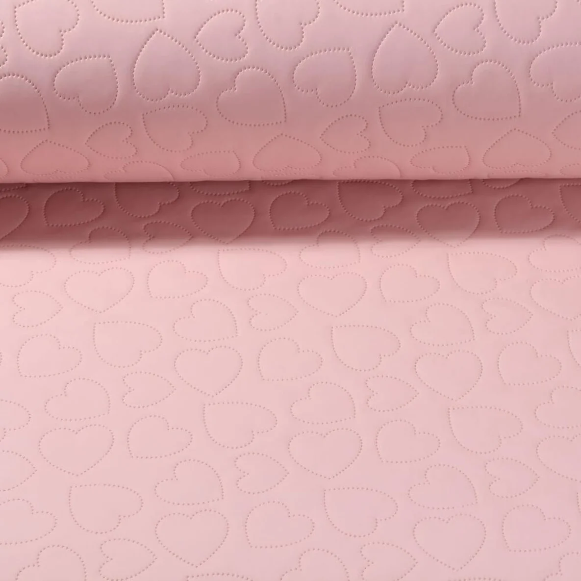 Regenjackenstoff Herzen Gestanzt Rosa