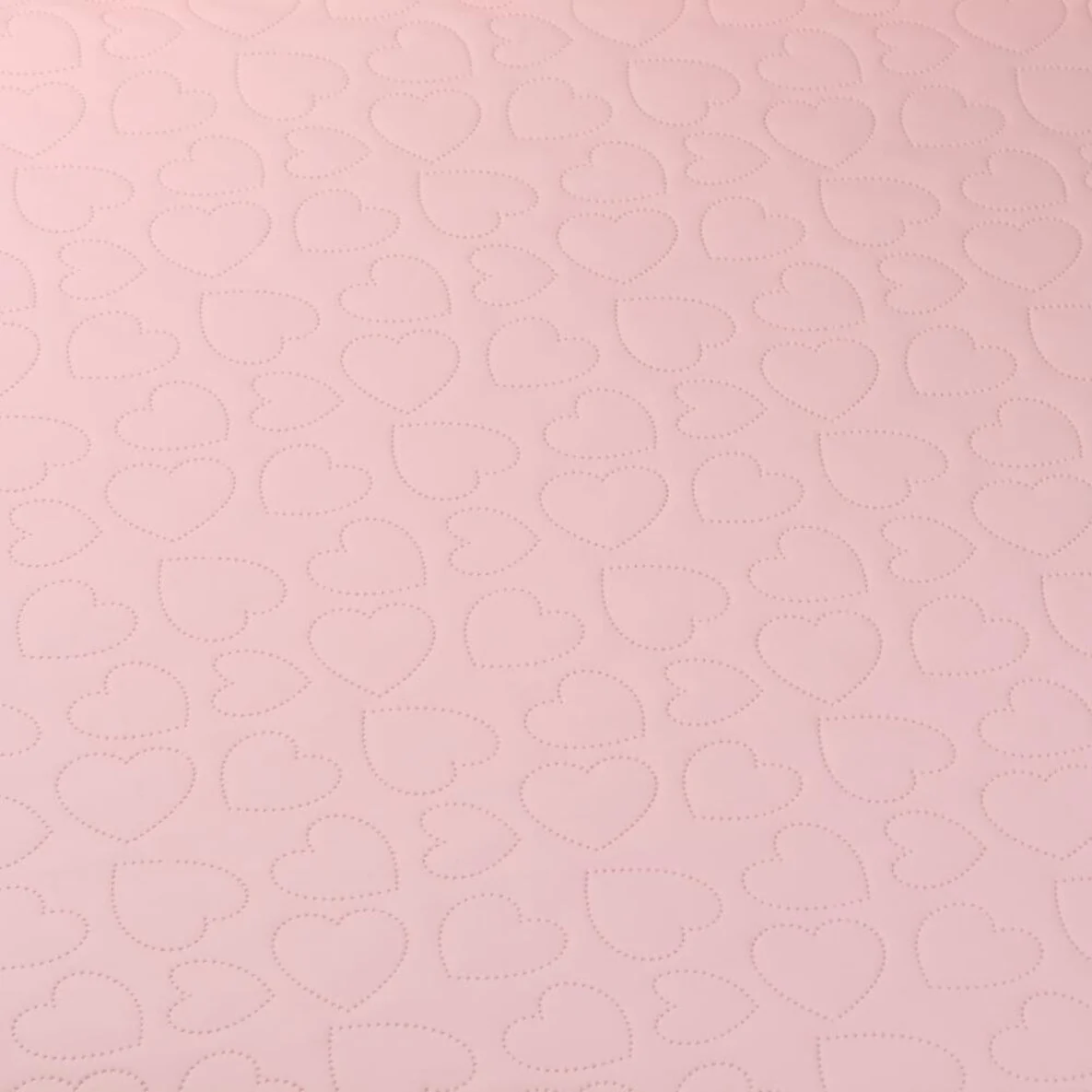 Regenjackenstoff Herzen Gestanzt Rosa