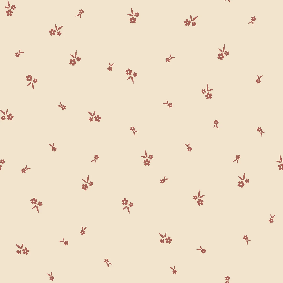 Rippjersey Blümchen Beige 