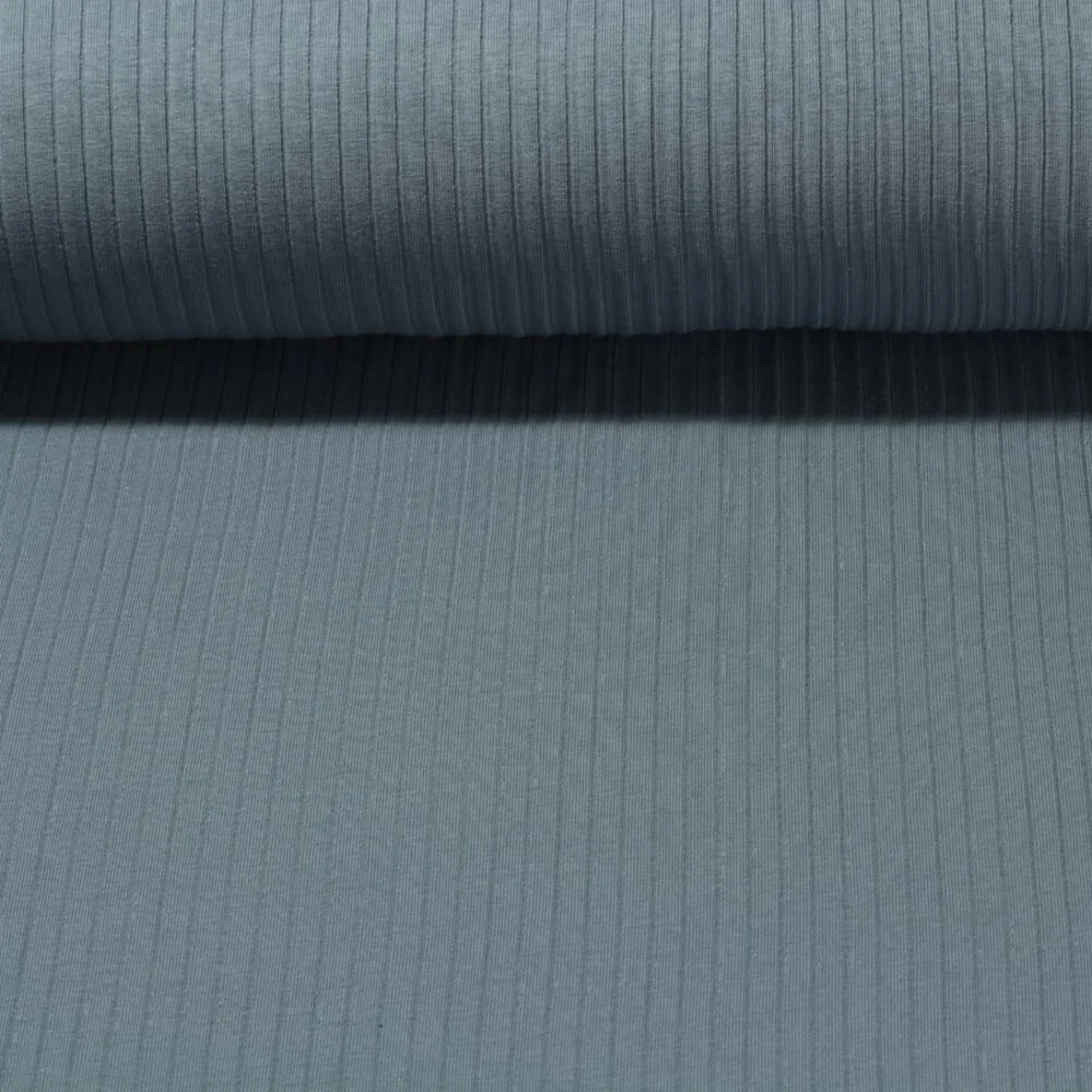 Rippjersey Breitripp Blau