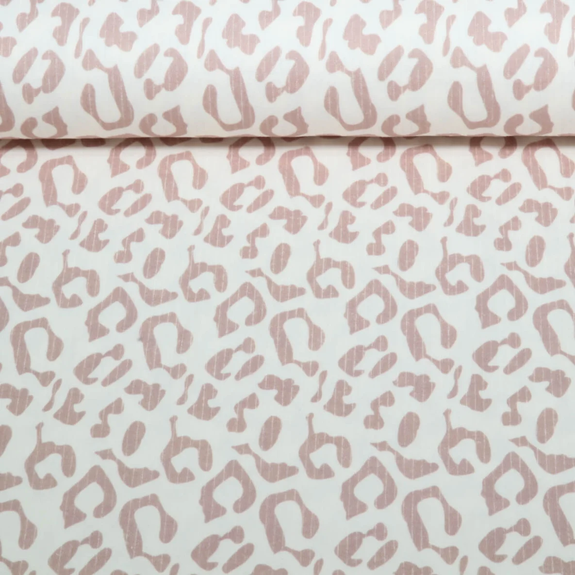 Rippjersey Leopard Ecru Beige