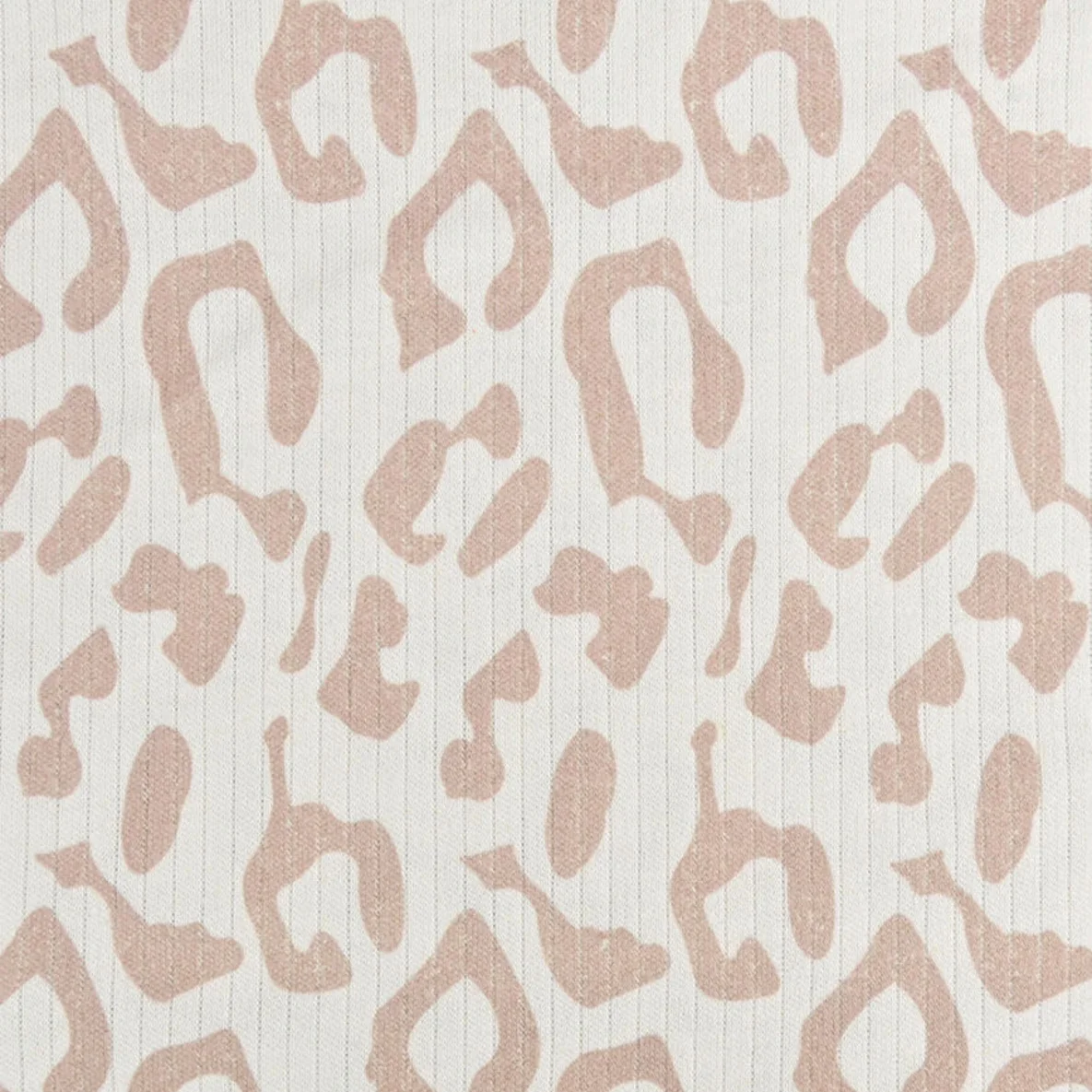 Rippjersey Leopard Ecru Beige