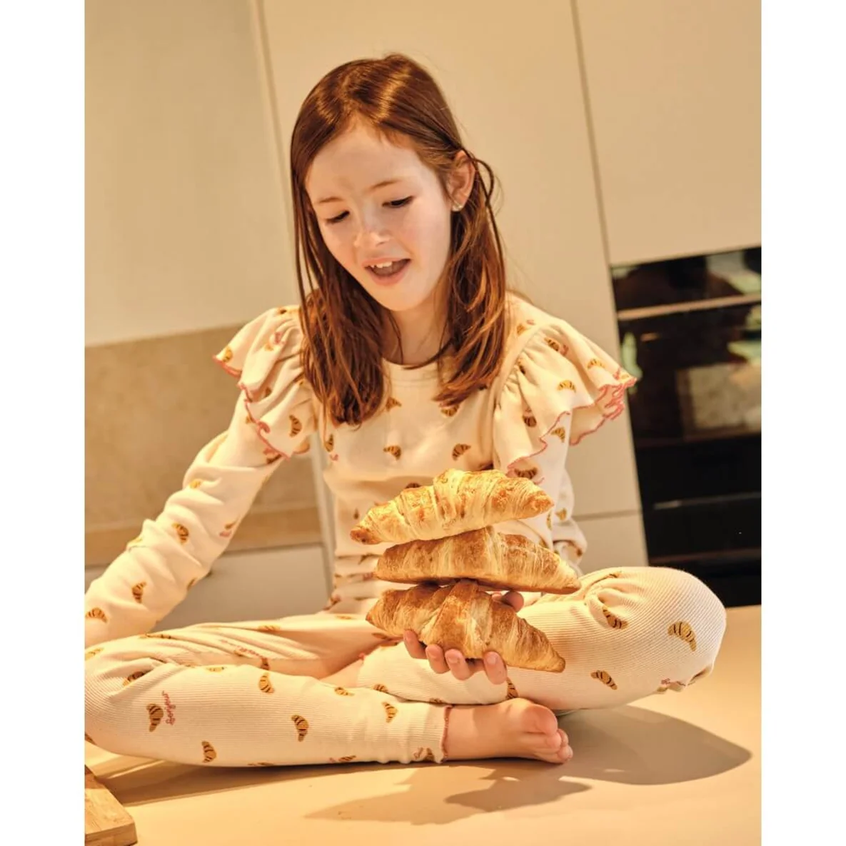 Rippjersey Natural Croissants Natur
