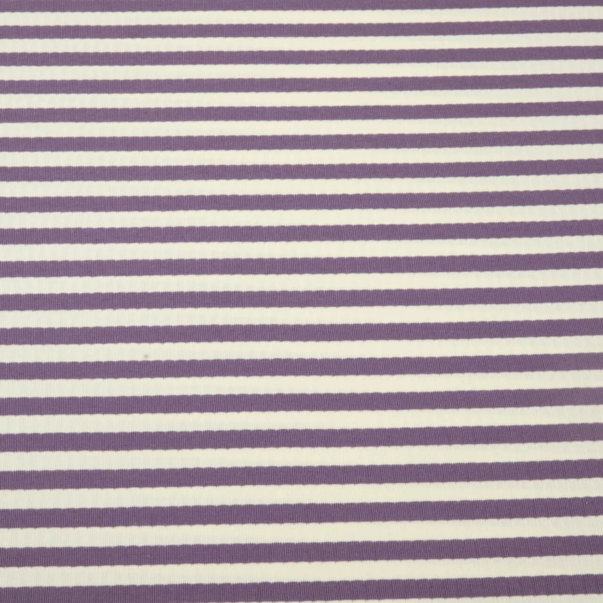 Rippjersey Streifen Flieder Ecru