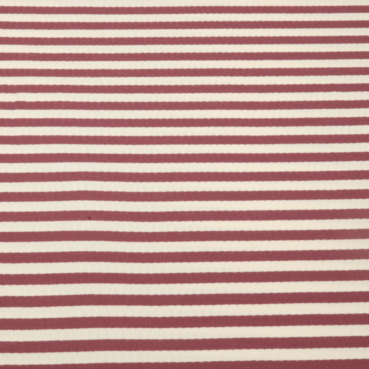 Rippjersey Streifen Mauve Ecru