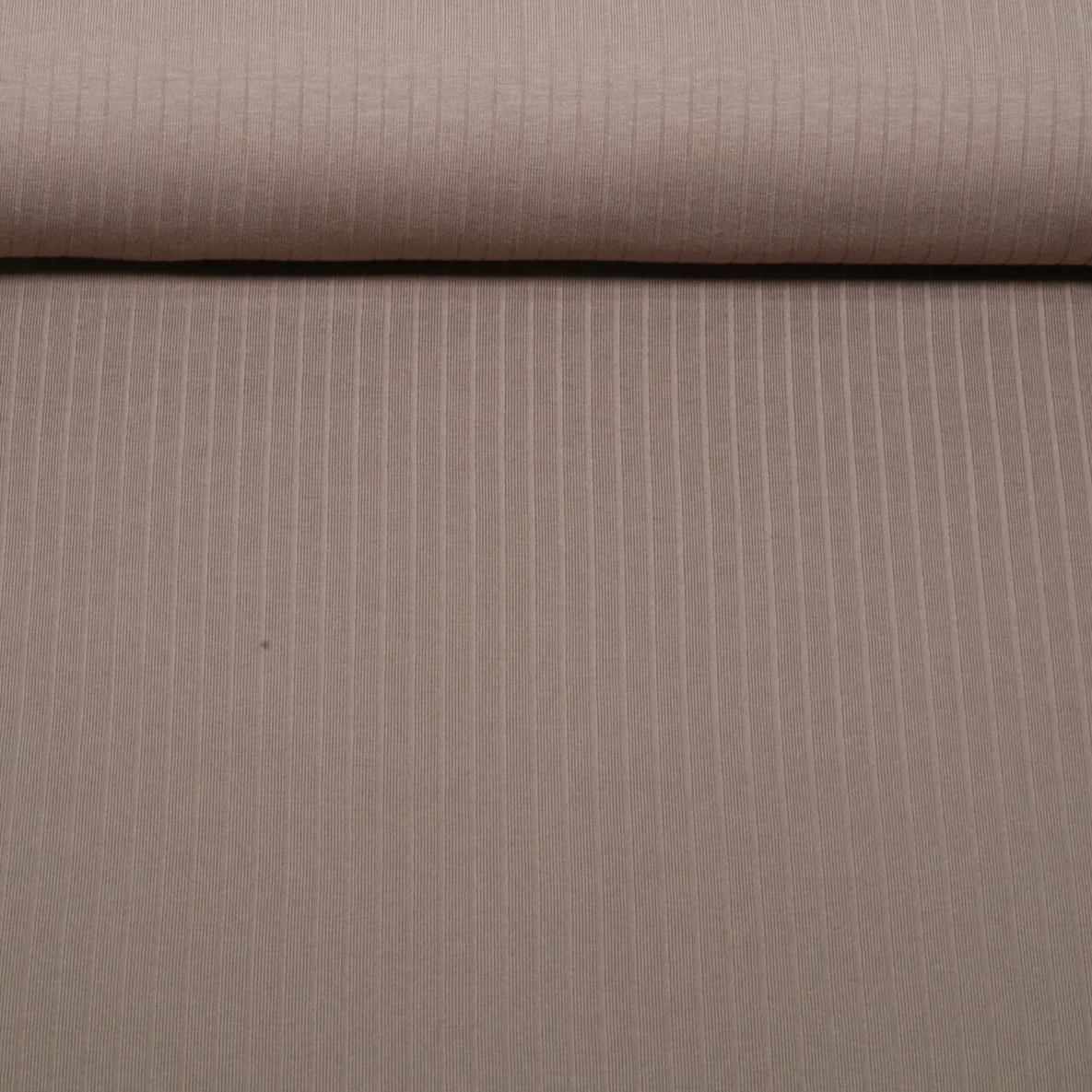 Rippjersey Uni Taupe Breitripp
