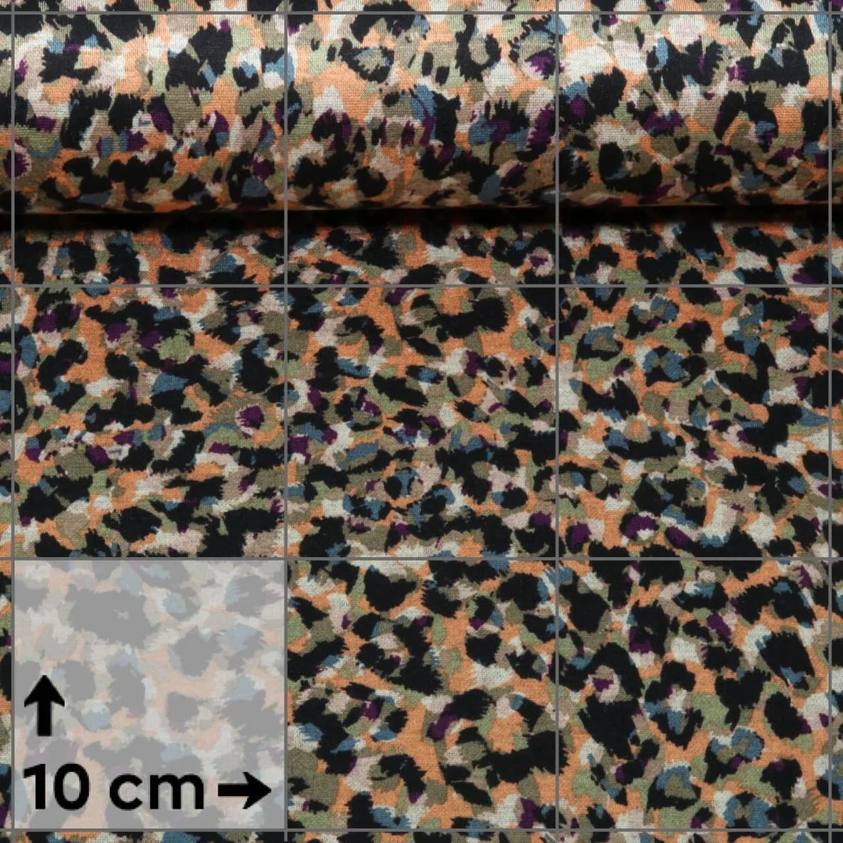 Romanit Jersey Abstrakt Lachs Multicolor