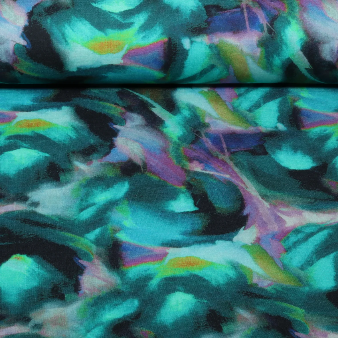 Romanit Jersey Abstrakt Petrol