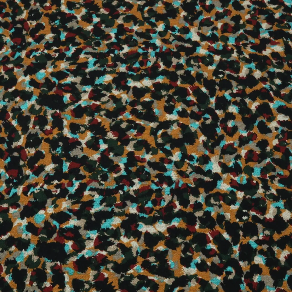 Romanit Jersey Abstrakt Türkis Multicolor
