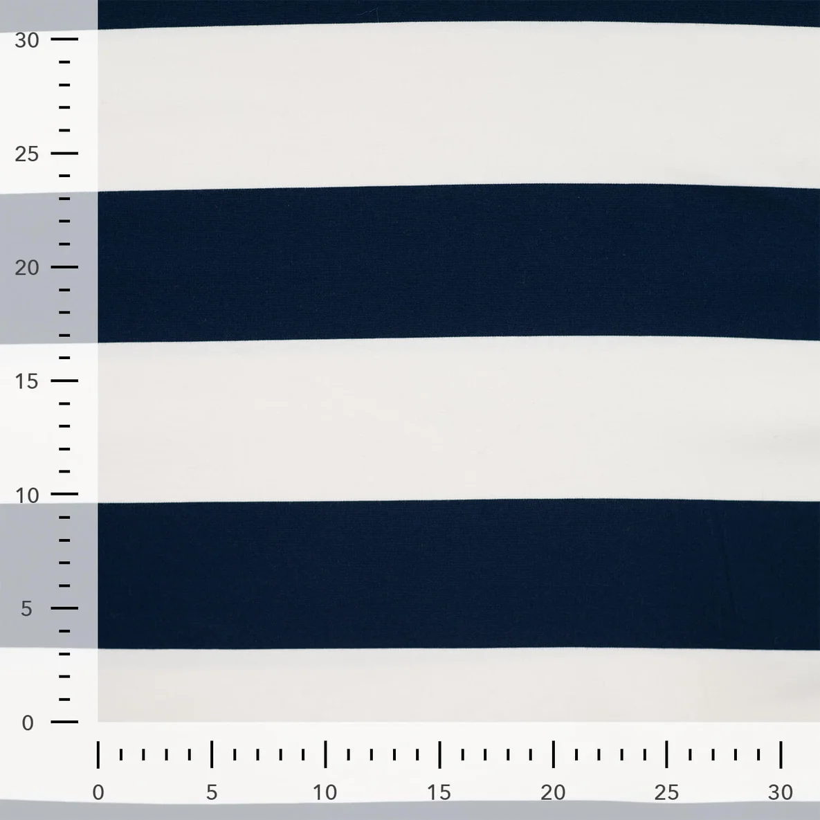 Romanit Jersey Blockstreifen 72mm Navy Ecru